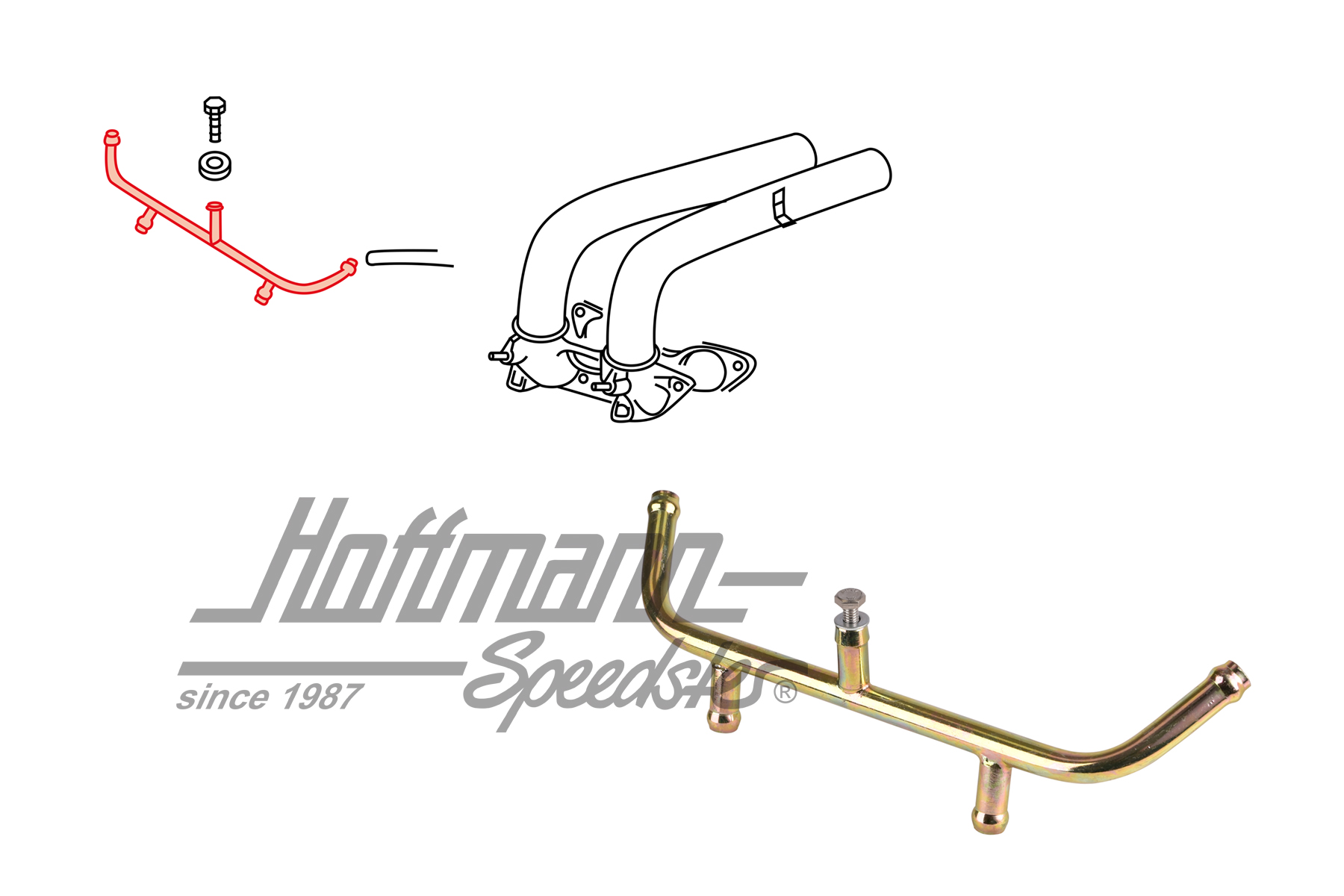 Distributeur, injecteur, 914/Type 4, gauche                                                         