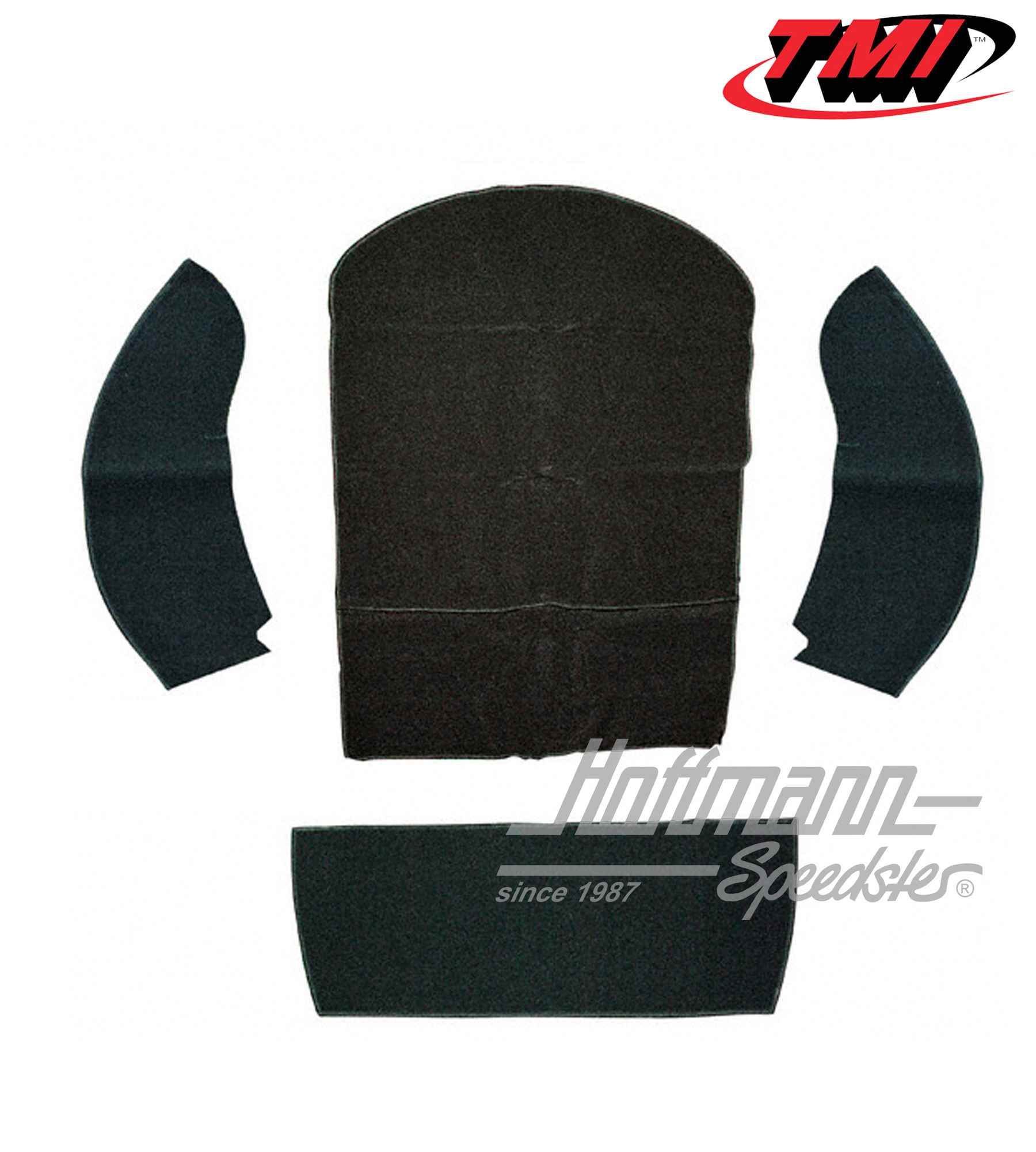 Tapis de coffre arrière, Cabriolet, velour, noir, 8.72-.79 | 34-R1317-801 | 055-7643