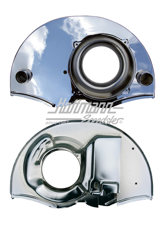 Carter de turbine "Ovali 22KW/30CV", chromé, avec ouvertures de chauffage | AC 119 061 | 020-1111