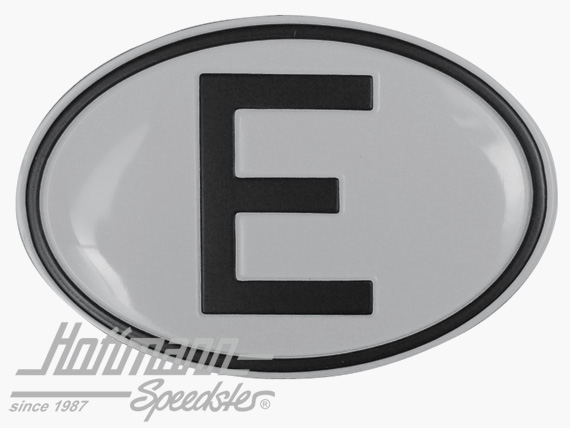 Plaque de nationalité "E", alu |  | 020-2403