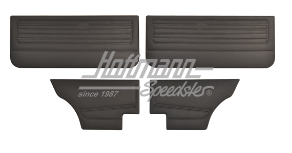 Panneaux de portes, avant, 2-portes, noirs | 171 898 320 B | 180-1950