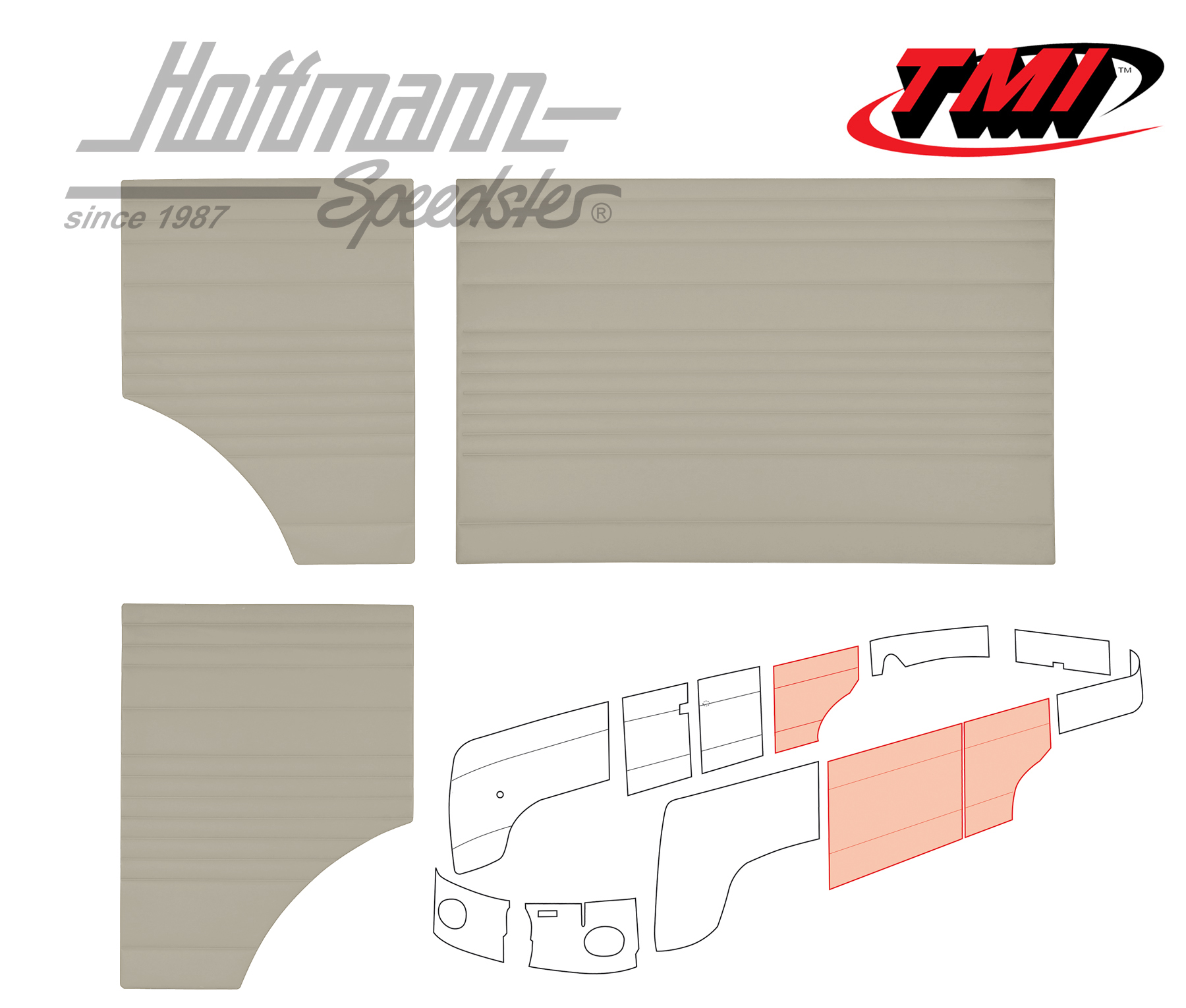 Panneaux latéraux, au milieu, 62-67, blanc cassé | 10-2143-15 | 098-0578-04