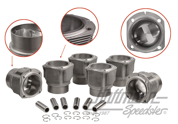Kit cylindrée, Porsche 911S, 2.2/2.4, 86mm JE (L) | 008 911 86E JE | 530-0026