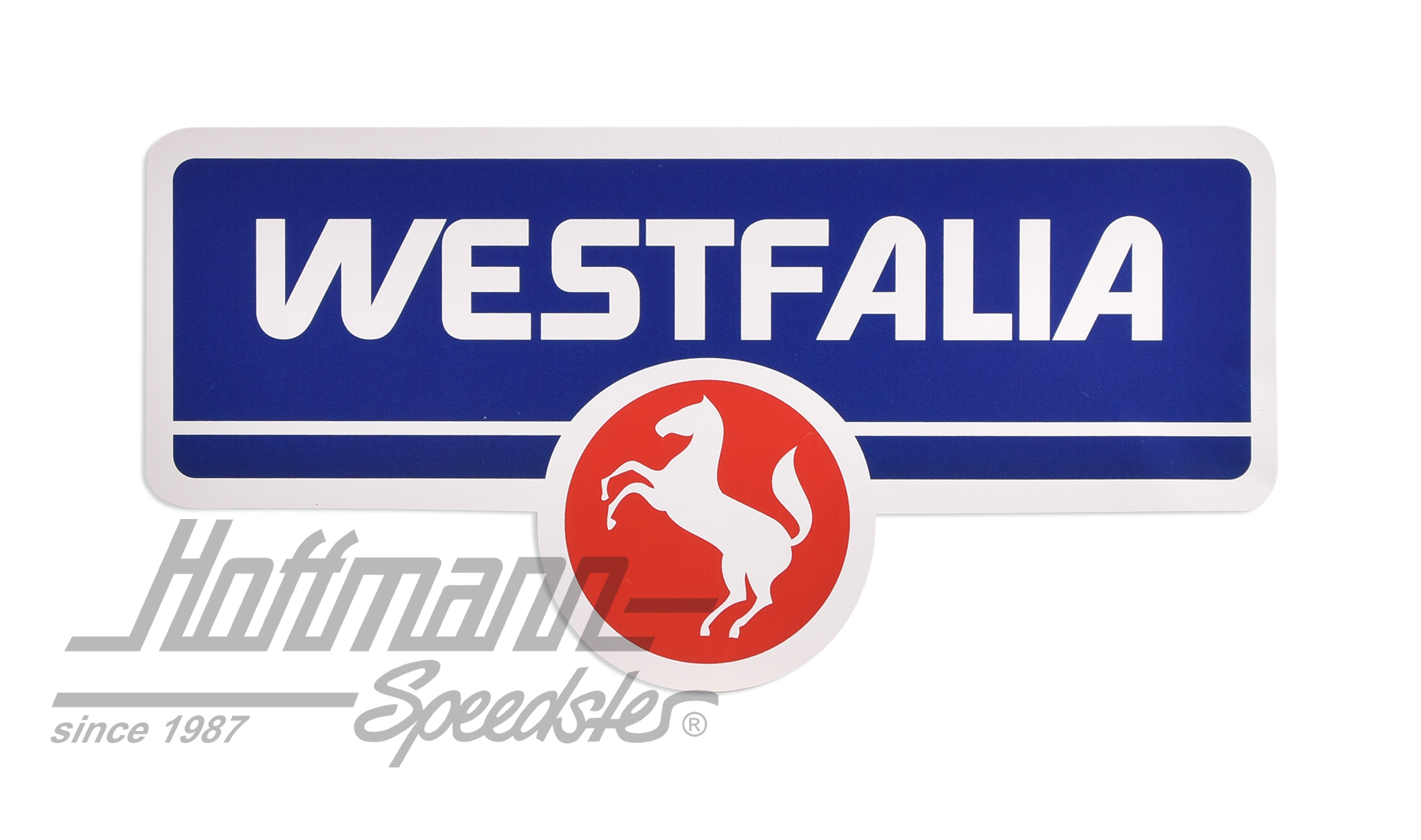 Autocollant "Westfalia" bleu/rouge (grand) | 255 070 009 | 021-0199-97