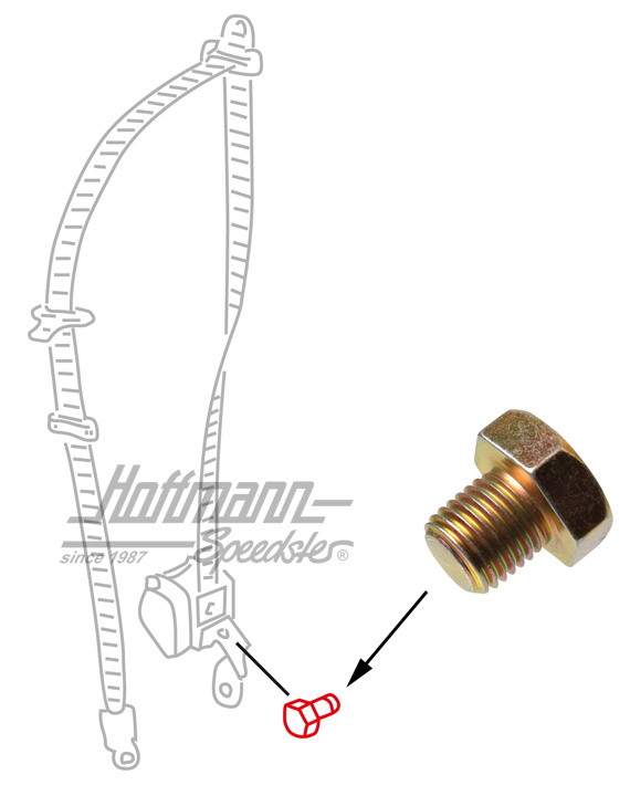 Vis, cornière de fixation/ceinture de sécurité                                                      