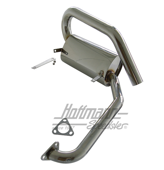 Échappement de sport, pot latéral, inox | --- --- --- | 020-3555-05