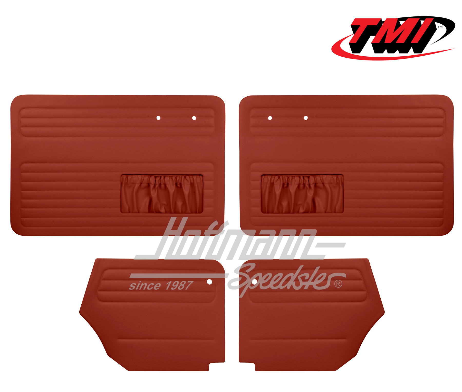 Panneaux de portes, Cox Cabriolet, 64-66, rouges | 10-1328-17 | 055-7566