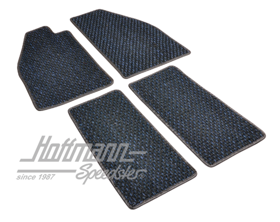 Tapis de sol, en coco, -.57, bleus/noirs | ZVW 2BL | 020-5381-05