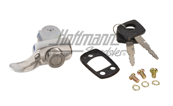 Serrure de capot-moteur, 8.66-7.71, chromée | 113 827 503 F | 020-2470