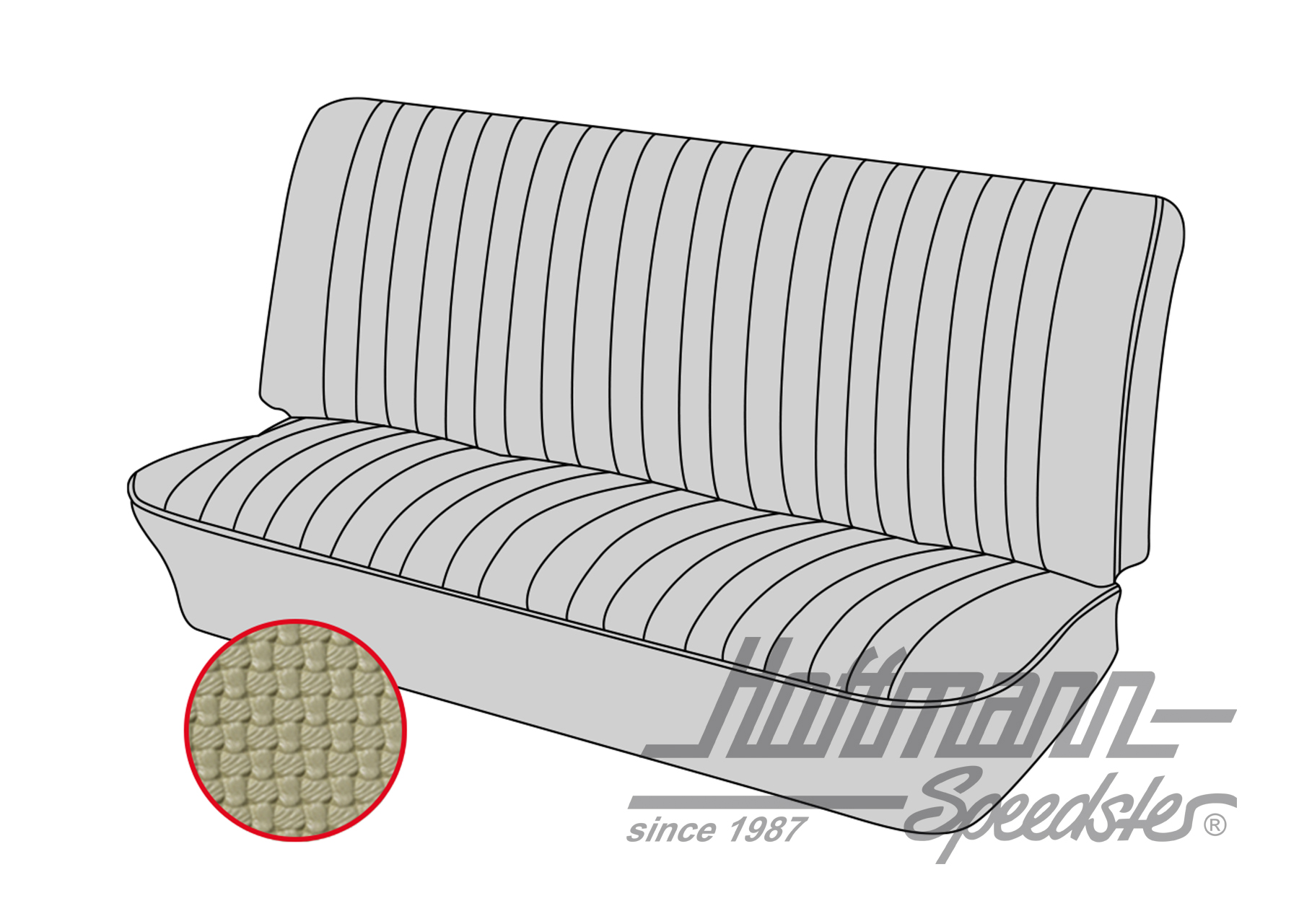 Housse de banquette, Type 3, 8.72-7.73, beige | 43-3214-04 | 069-9629-04