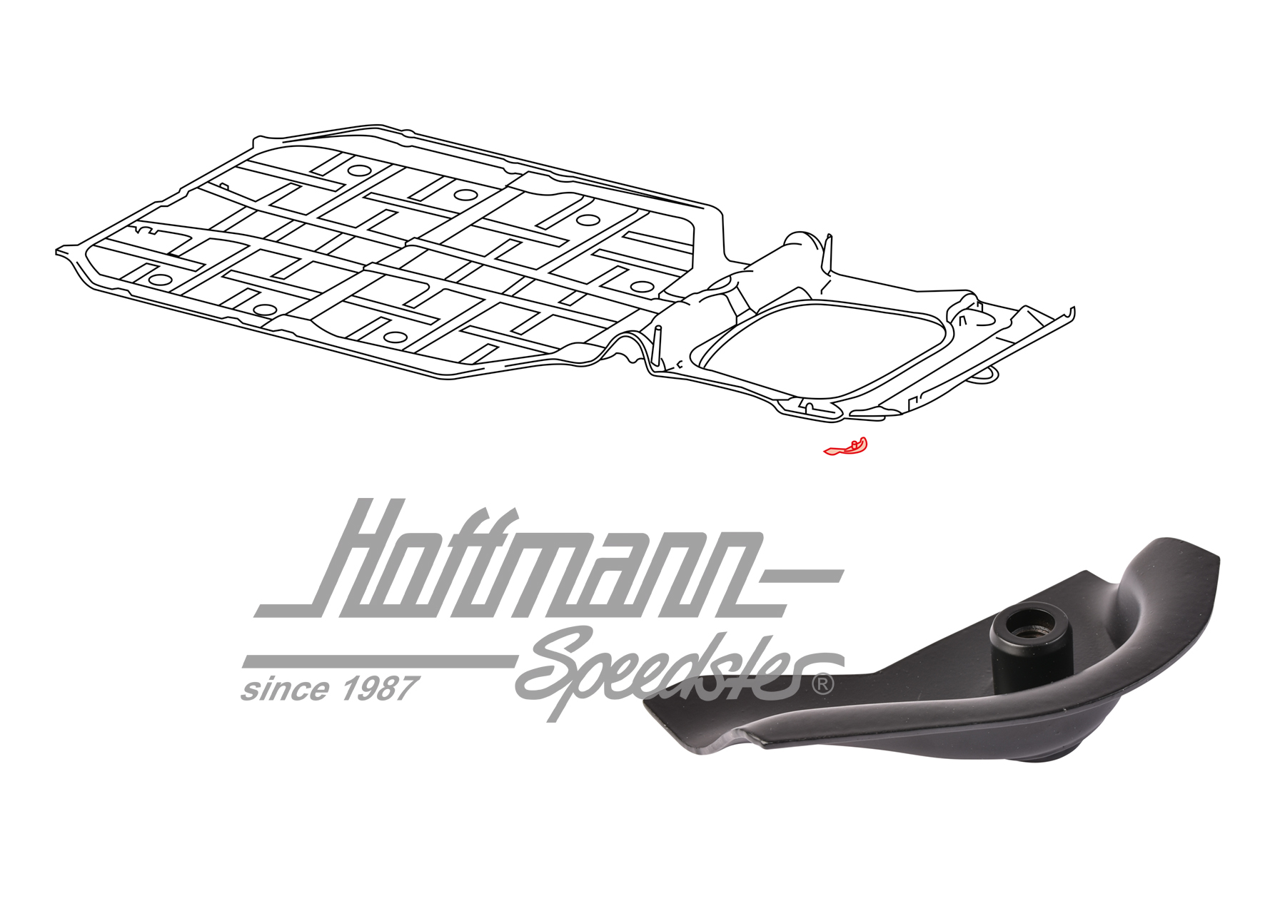 Renforcement, tôle de plancher, avant, droite | 901 501 408 22 | 590-0156-02