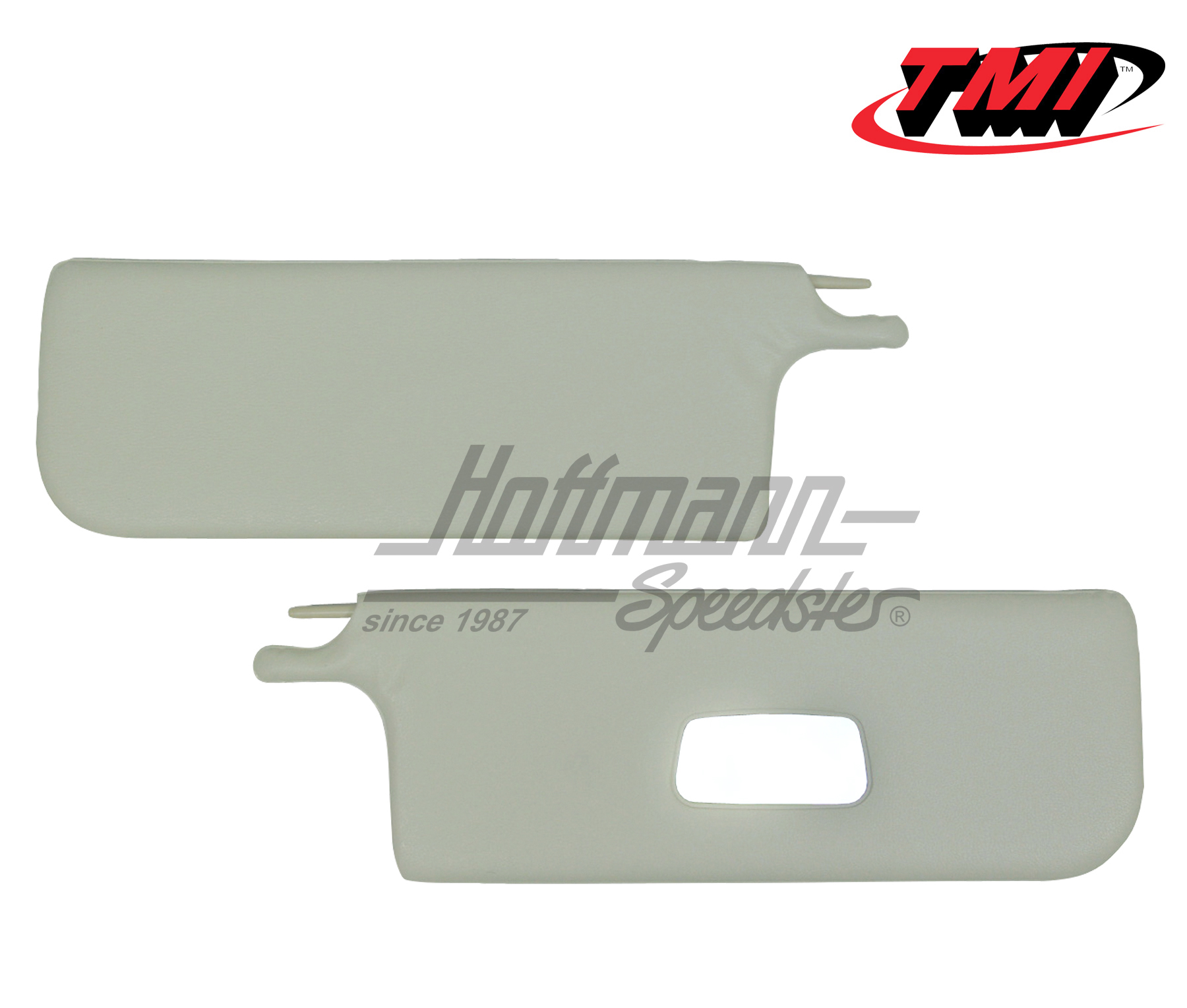 Pare-soleils, blancs, avec miroir, Cox Cabriolet, 8.64-7.72 | 21-1313-215 | 055-7309-10