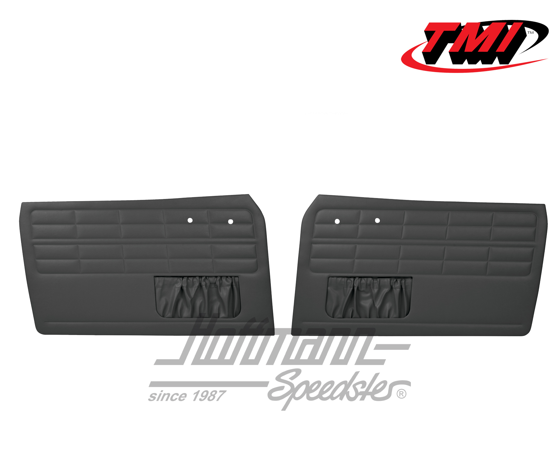 Panneaux intérieurs de portes, Karmann Ghia, -7.63, noirs | 10-1504-11 | 066-0020-01