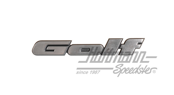 Sigle, GOLF, chromé, arrière, Golf 2 | 191 853 687 J GX2 | 208-6520-12