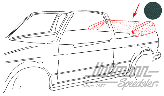Housse de capote, 1.79-7.81, Sonnenland, noire/verte |  | 180-4922-80