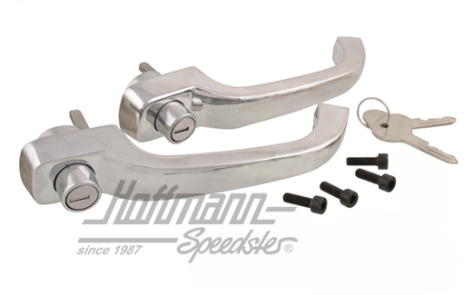 Poignées de porte, 64-68, serrures identiques, chromées | 211 898 205 FJ | 089-5050-20