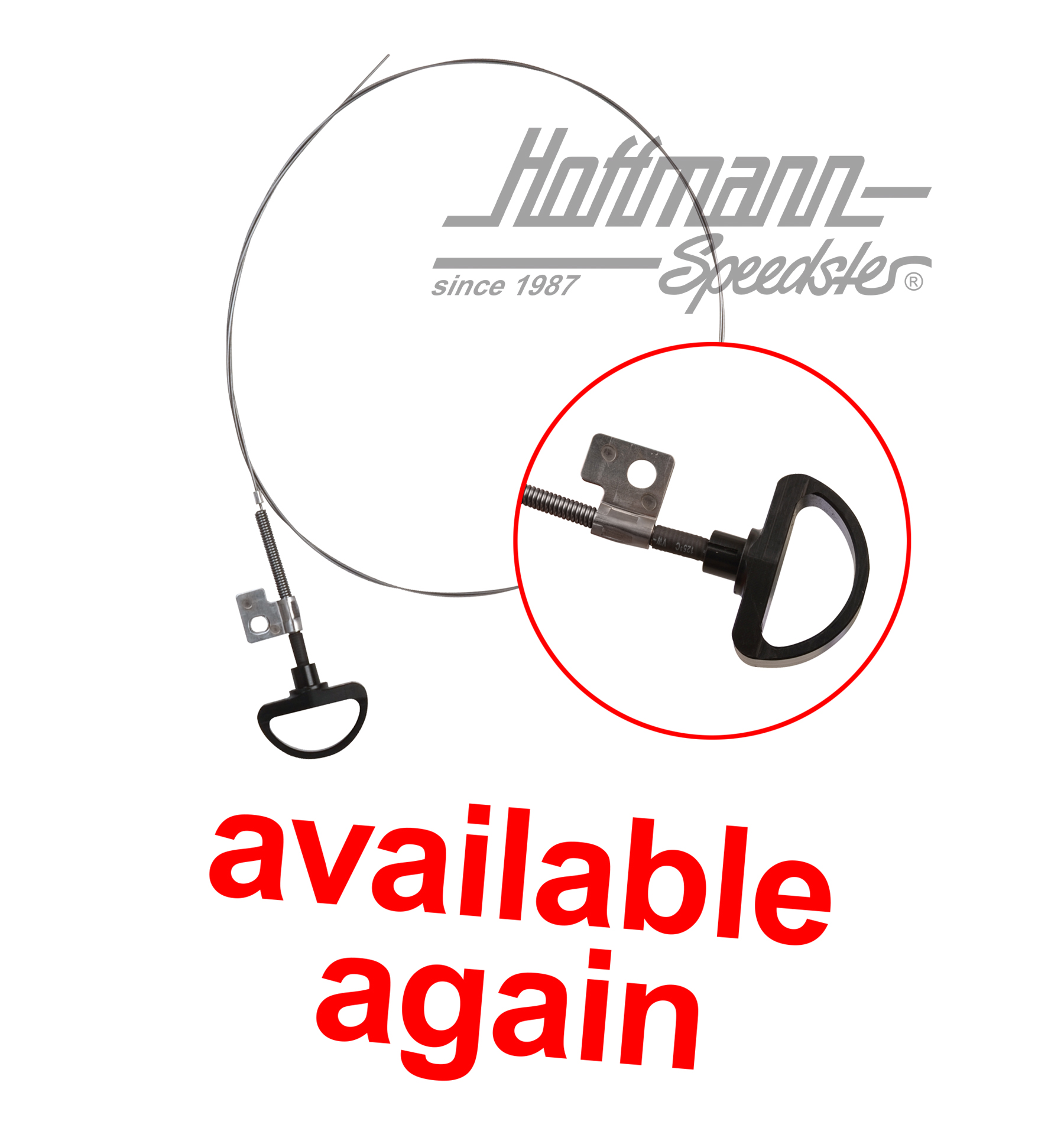 Tirette de capot, avant, Type 181 | 181 823 531 C | 080-2510