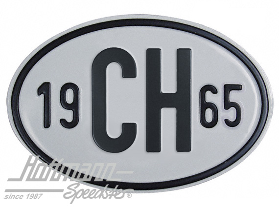 Plaque de nationalité "CH", alu, avec année "1965" |  | 020-2401-65