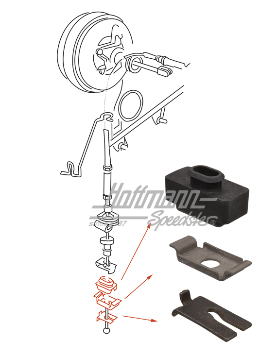 Kit de montage, câble d'embrayage autoréglable | 533 798 105 | 207-0850