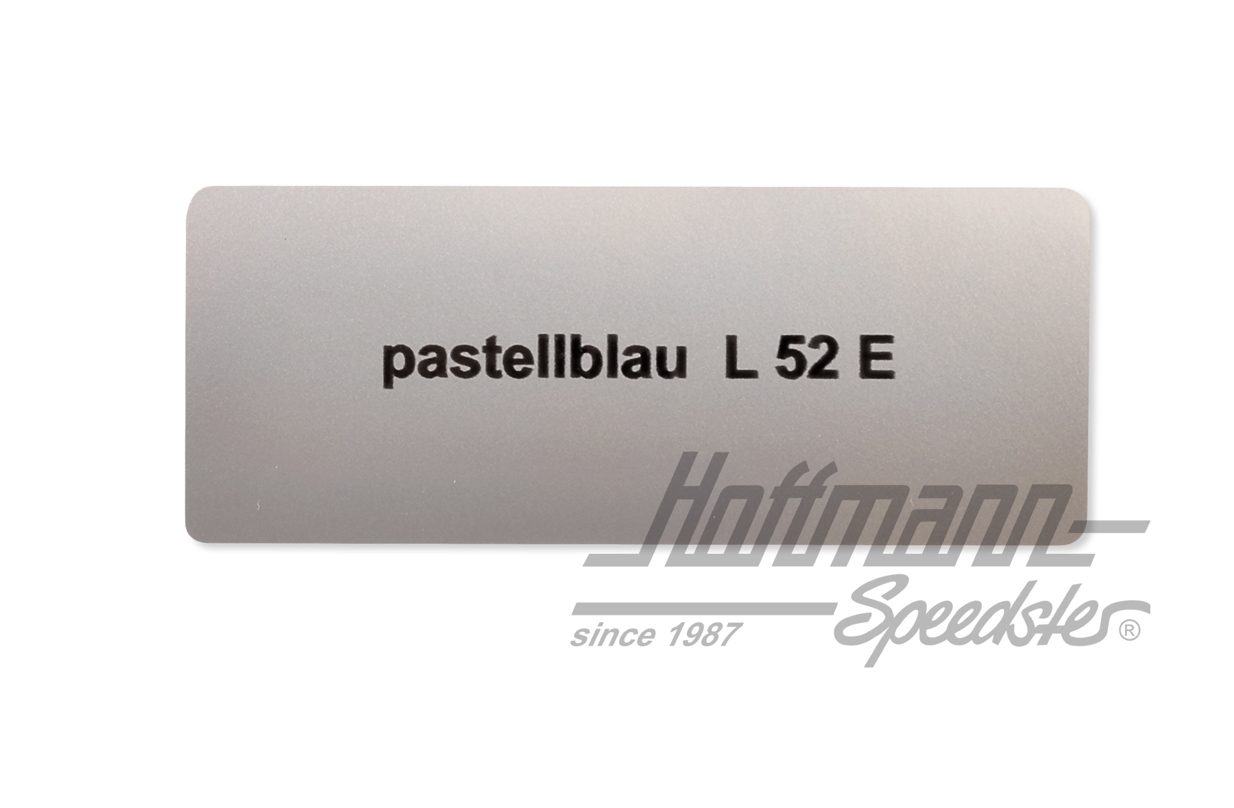 Autocollant, numéro de couleur L52E, bleu pastel | L52E | 021-0180-13