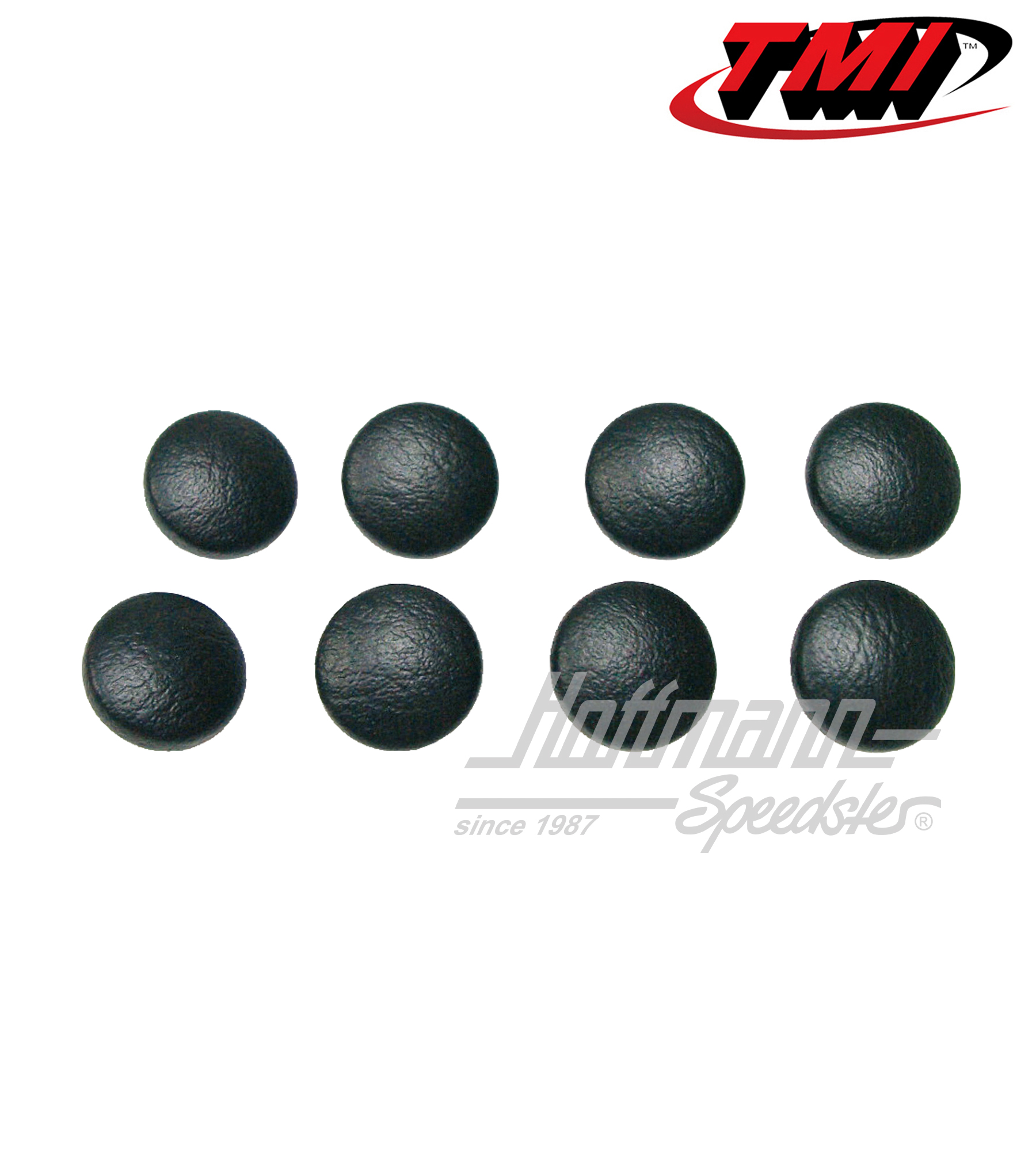 Boutons de rembourrage, noirs, jeu de 8 pièces | 43-4414-11 | 055-7075