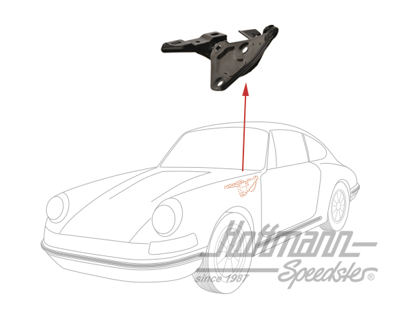 Charnière de capot, avant, 65-98, gauche                                                            