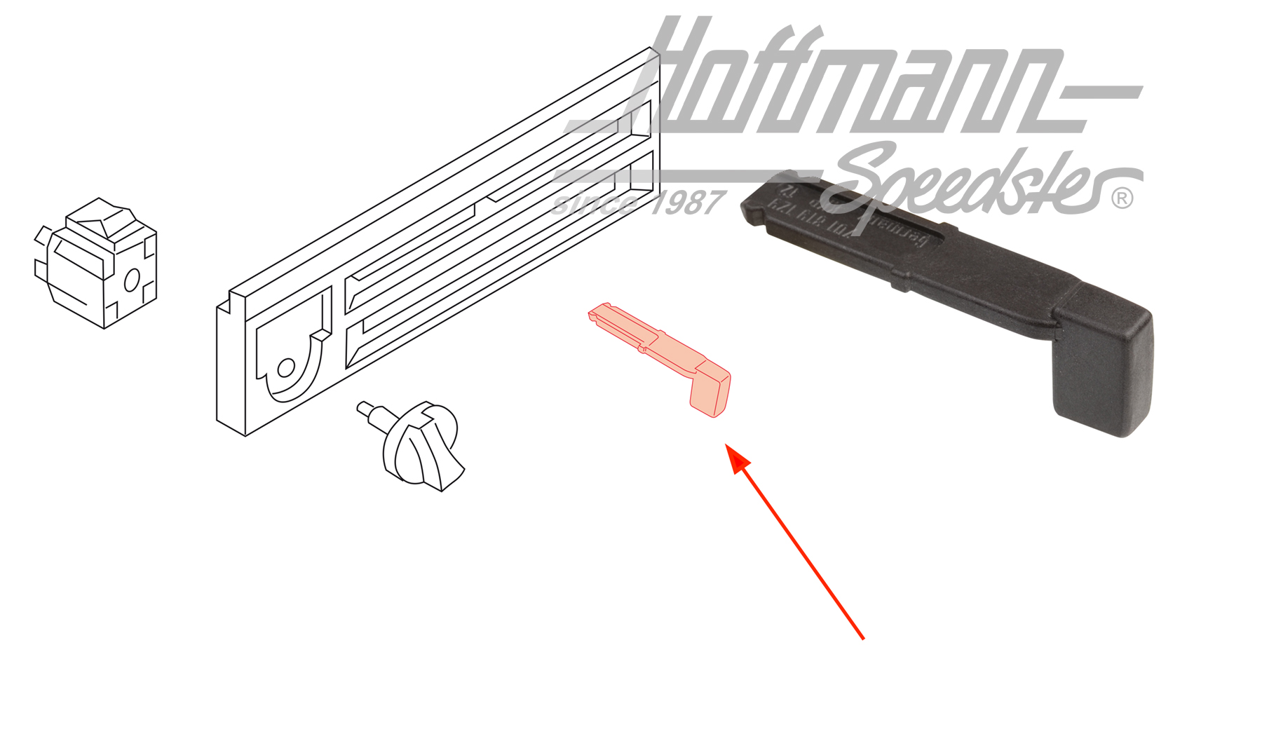 Bouton, commande de chauffage, Bus T4, 9.90-12.95 | 701 819 129  01C | 408-5620