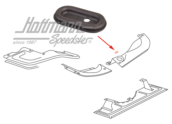 Gaine, tôles de moteur, Bus T2, 2.0 | 022 119 951 | 092-0855-46