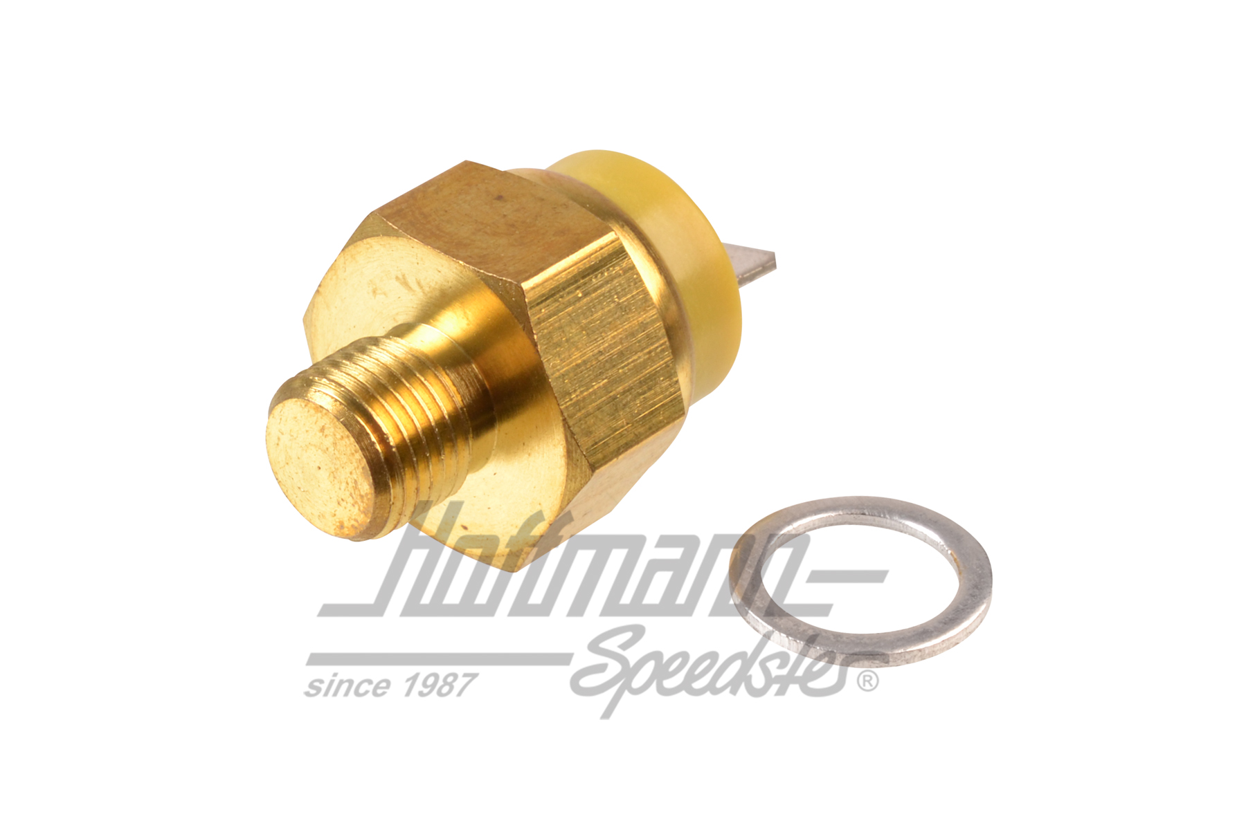 Interrupteur thermique, jaune, 70°C, M10x1 (nouvelle forme)                                         